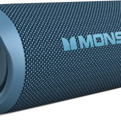 Monster S620 Bluetooth Speaker, Wireless Portable Outdoor Bluetooth Speakers, 60W True Wireless Stereo IPX8 Waterproof, Dual PairingBluetooth 5.4 Built-in Mic, Perfect for Home, Blue